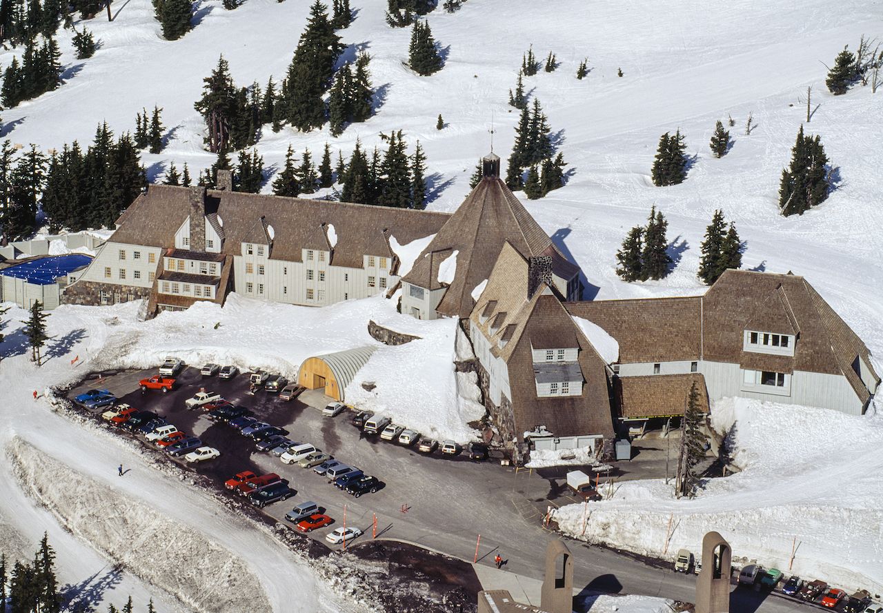 Timberline Lodge, a horror movie location from The Shining