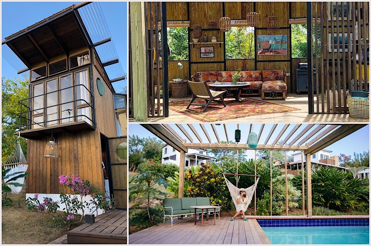 Collage of photos of one of the best Airbnbs in Puerto Rico