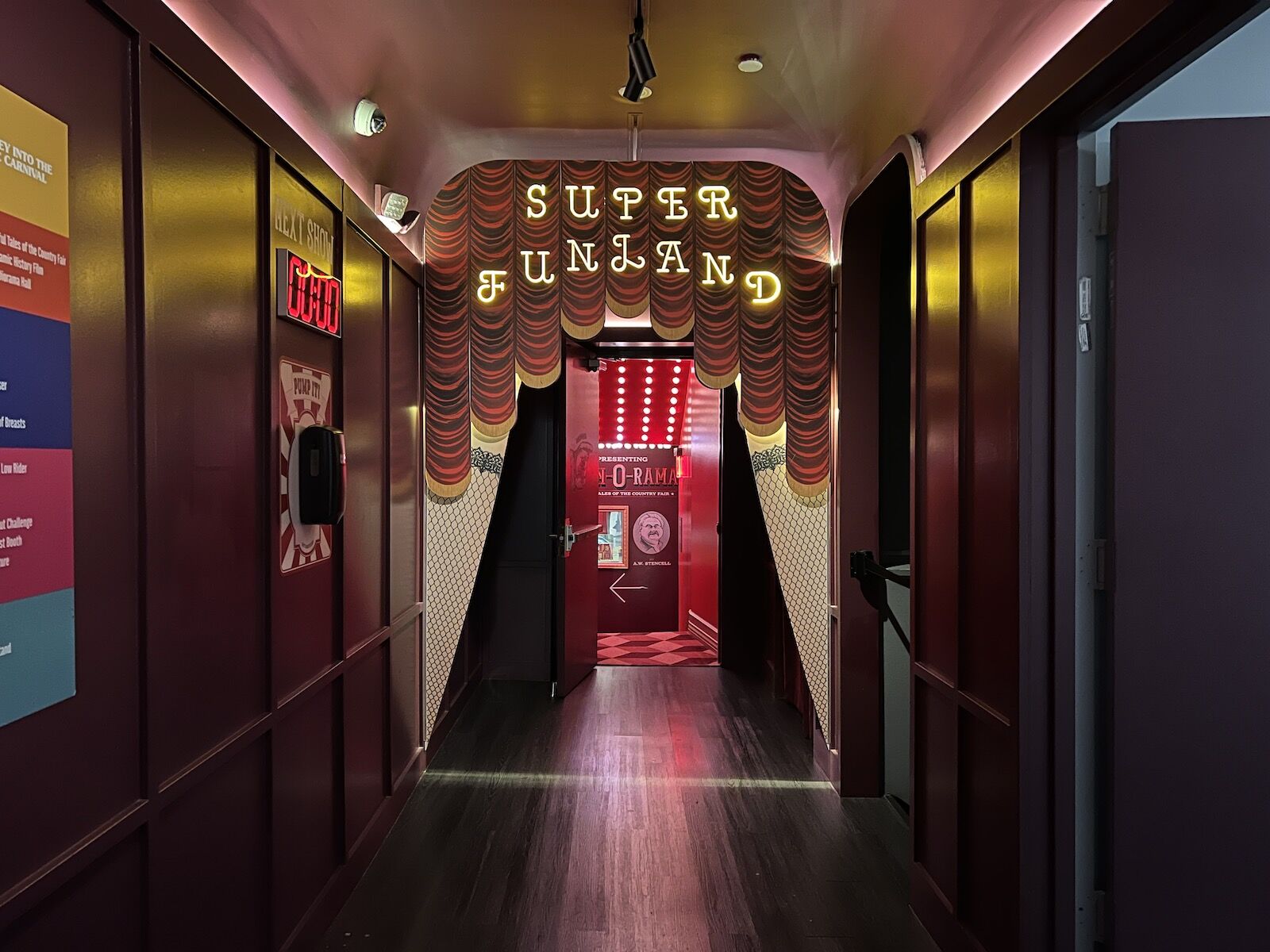 Entrance to Funland, an interactice space at the Museum of Sex in NYC