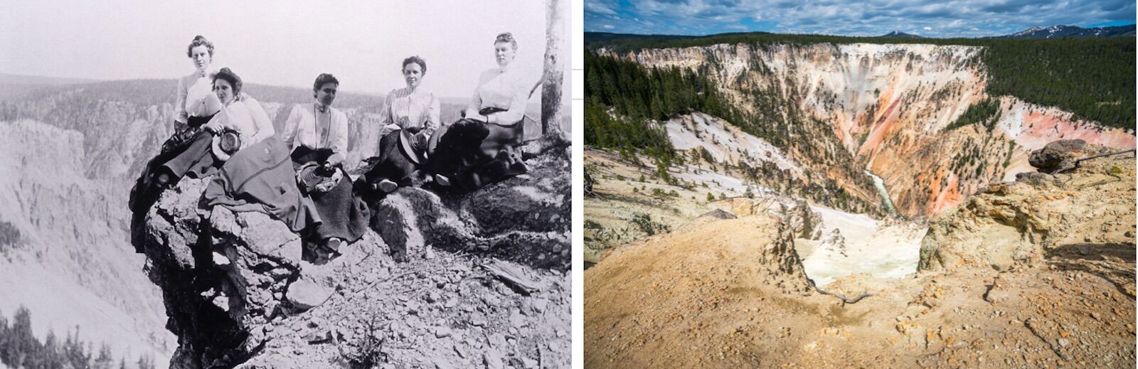 Rangers and Canyon Rim_Yellowstone National Park