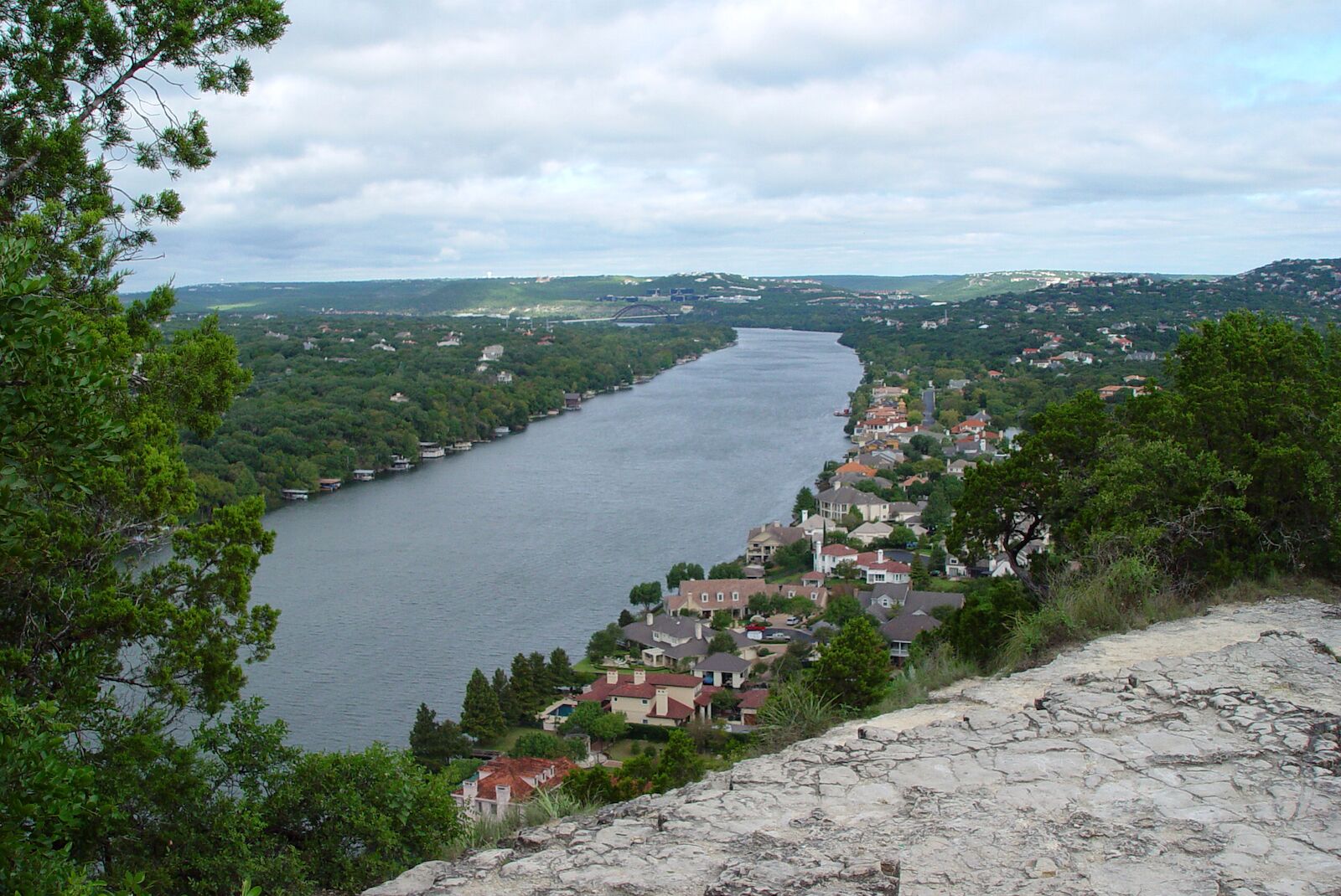 The view from Mount Bonnell, one of the things to do in Austin