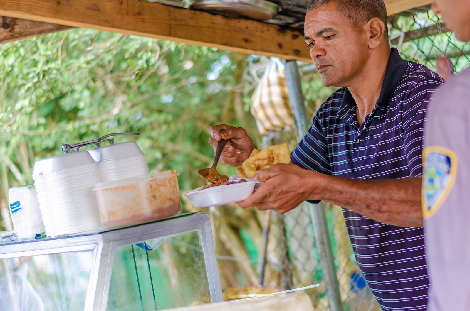 Dominican republic food - street vendor 